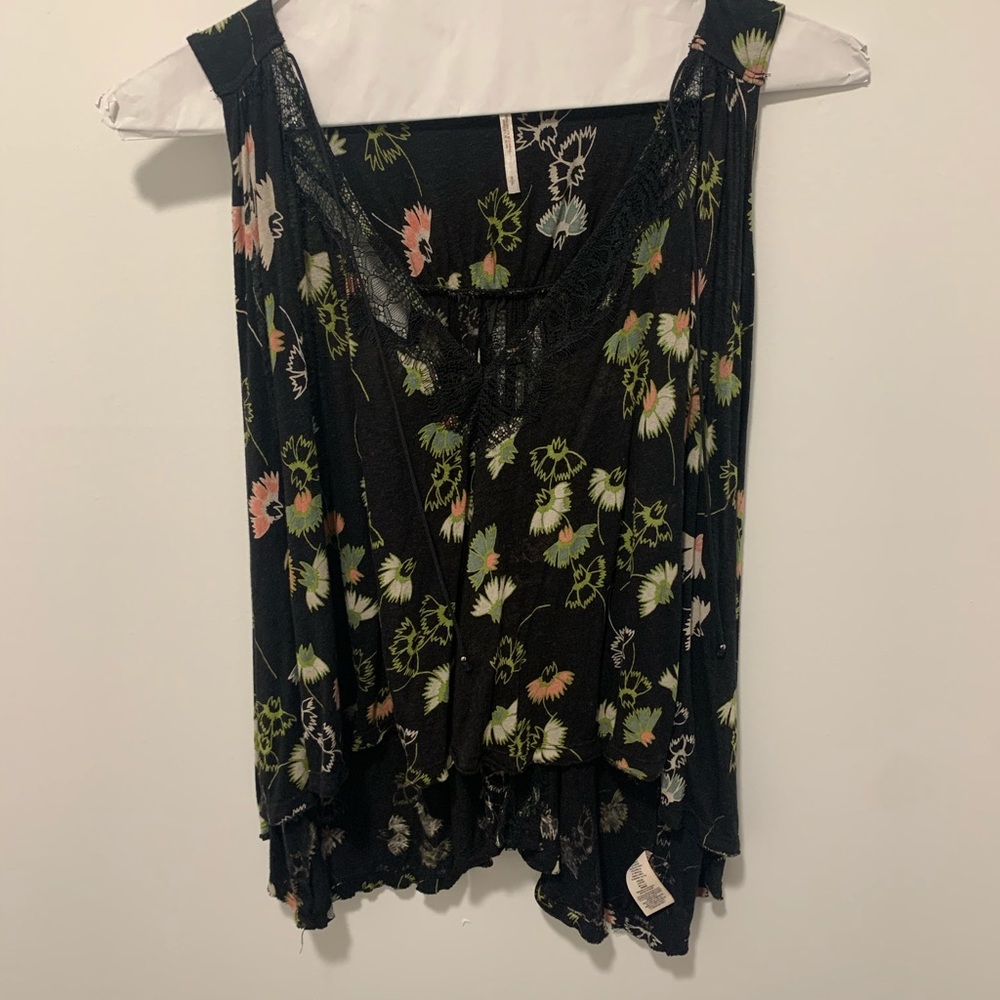 Free people floral tank top